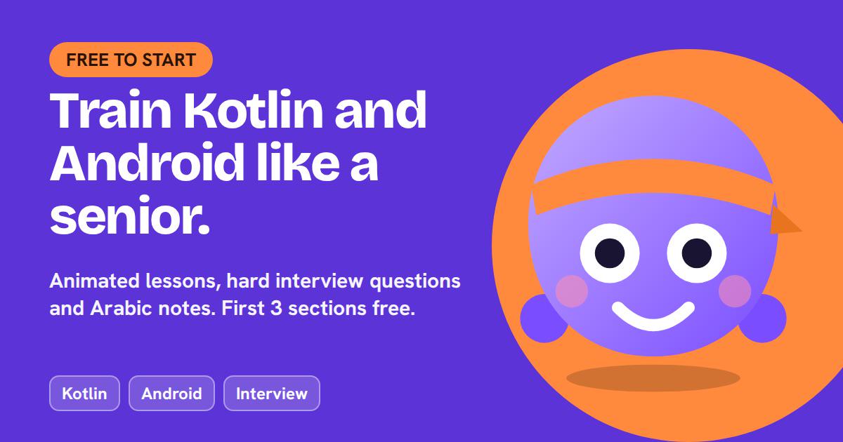 Free Kotlin Learning site with Promo Code : FIRST100

https://andrewaboalhana.github.io/kotlinGym/

— u/AndrewAboAlhana5