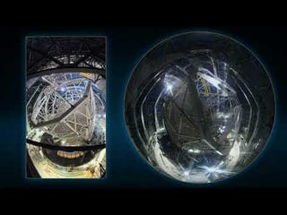 The massive (nearly 2000 tonnes) structure of the Extremely Large Telescope (ELT) was tilted for the first time recently